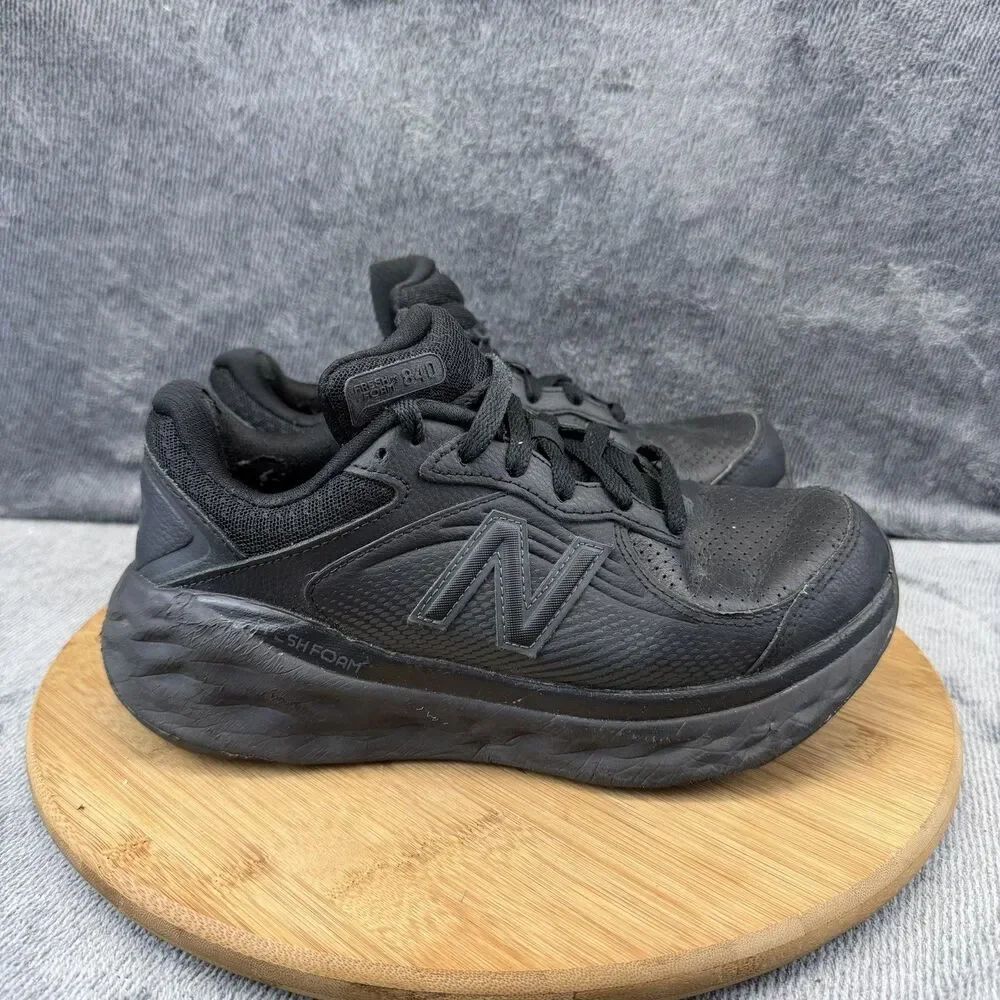 New Balance Fresh Foam X 840 Shoes Womens Size 8 W Black Slip Resistant Sneakers